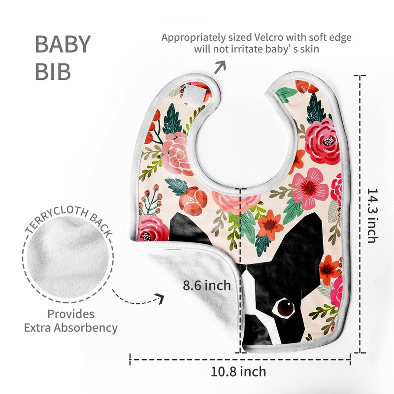 Granbey Premium Baby Bibs for Babies Boston Terrier Dog - Image 2